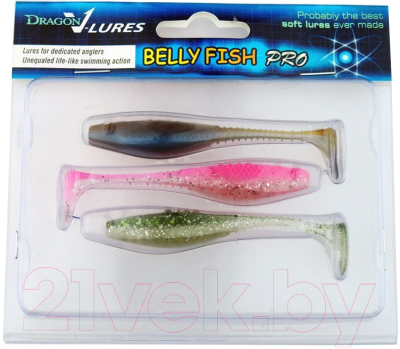 Мягкая приманка Dragon Belly Fish Pro / BF35D-MIX-3 (3шт)