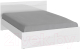 Двуспальная кровать НК Мебель Gloss 160x200 / 72374522 (белый/белый глянец) - 