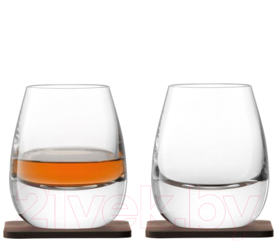 Набор стаканов LSA International Islay Whisky / G1213-09-301 (2шт, с подставками)