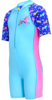Гидрокостюм для плавания детский ZoggS Rainbow Unicorn All In One / 7069205 (р-р 06-07Y/26, голубой) - 
