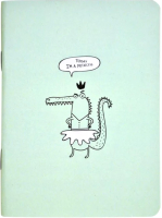 Записная книжка Be Smart Strange Animals Крокодил / N2457 (32л, зеленый/разноцветный) - 