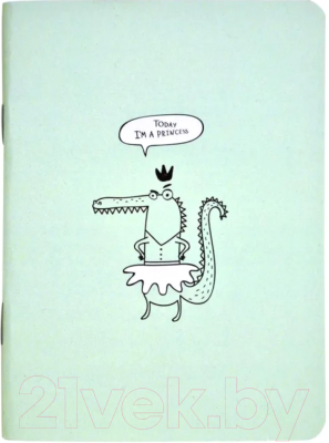 Записная книжка Be Smart Strange Animals Крокодил / N2457 (32л, зеленый/разноцветный)