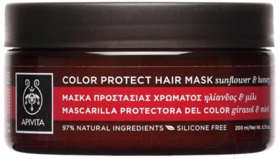 Маска для волос Apivita Color Protect Hair Mask Quinoa (200мл)