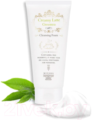 Пенка для умывания Missha Creamy Latte Green Tea Cleansing Foam (172мл)