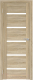 Дверь межкомнатная Юни Бона 01М 40x200 (дуб сонома/стекло белое) - 
