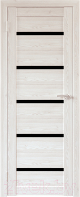 Изображение товара Дверь межкомнатная Юни Бона 01М 70x200 (лиственица сибиу/стекло черное)