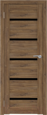 Изображение товара Дверь межкомнатная Юни Бона 01М 80x200 (дуб стирлинг/стекло черное)