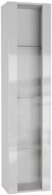 Шкаф навесной НК Мебель Point тип-41 / 71774452 (белый/белый глянец)