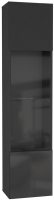 Шкаф навесной НК Мебель Point тип-42 / 71774456 (черный/черный глянец) - 