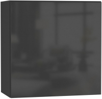 Шкаф навесной НК Мебель Point тип-60 / 71774465 (черный/черный глянец) - 