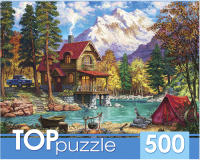 Пазл Top Puzzle Домик у озера в горах / ХТП500-6819 (500эл) - 