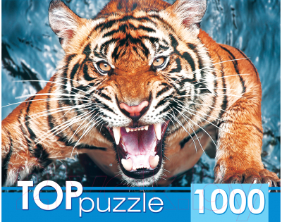 Пазл Top Puzzle Грозный тигр / ГИТП1000-2145 (1000эл)