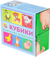 

Развивающая игра РЫЖИЙ КОТ, Кубики Домашние животные / КО4-6372