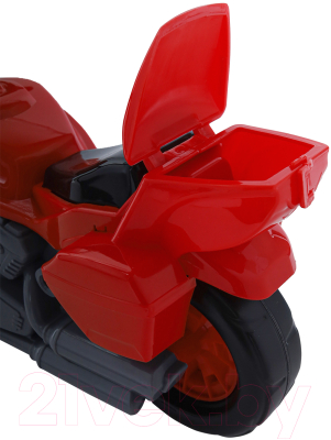 Мотоцикл игрушечный РЫЖИЙ КОТ Харли / И-3411 (красный)