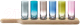 Набор шотов LSA International Paddle / G1049-03-666 (6шт, разноцветный) - 