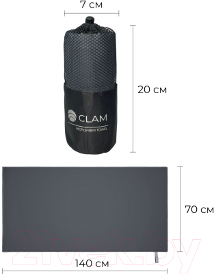 Полотенце Clam P021 70х140 (серый)