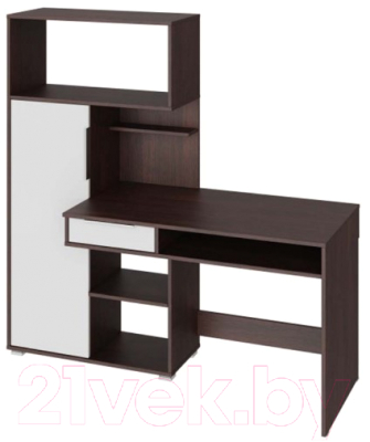 Письменный стол НК Мебель Квадро / 74264628 (венге/белый)
