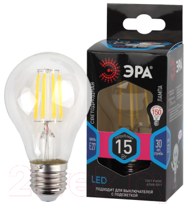 Лампа ЭРА F-LED A60-15W-840-E27 Е27 / Б0046983
