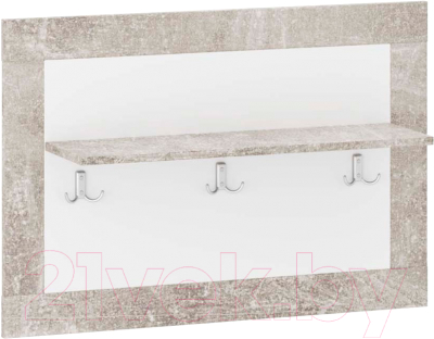 Вешалка для одежды НК Мебель Монтана / 73020150 (Atelier/белый глянец)