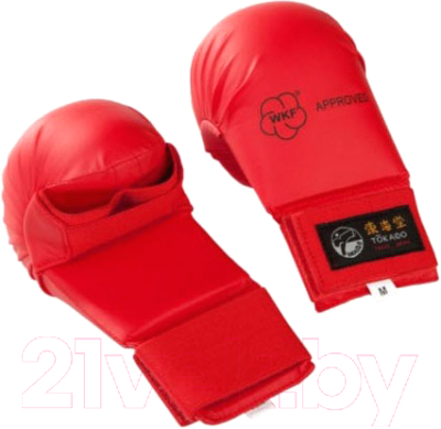 Перчатки для карате Tokaido Karate Mitts Without Thumb / TOK-KM-01-WKF/PK-3 (XL, красный)