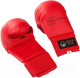 Перчатки для карате Tokaido Karate Mitts Without Thumb / TOK-KM-01-WKF/PK-3 (XL, красный) - 