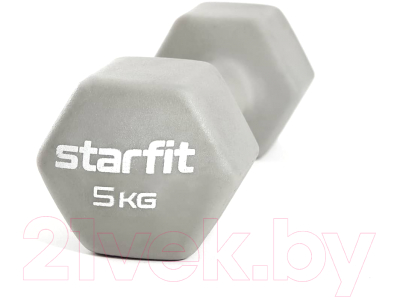 Гантель Starfit DB-201 (5кг, тепло-серый пастель)