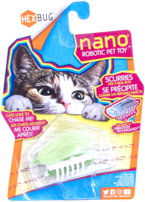 Игрушка для кошек Hexbug Нано Той / 480-3030 (белый/зеленый)