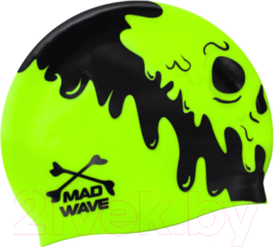 Шапочка для плавания Mad Wave Mummy (зеленый)
