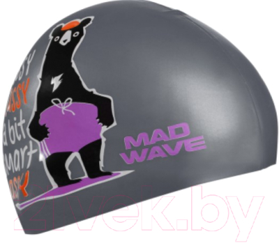 Шапочка для плавания Mad Wave Smart Assy (серебристый)