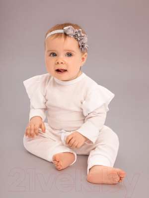 Комплект одежды для малышей Amarobaby Fashion / AB-OD21-FS2/33-56 (молочный, р. 56)