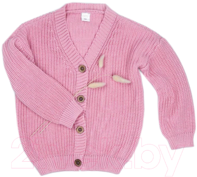 Кардиган детский Amarobaby Knit / AB-OD21-KNIT19/06-116 (розовый, р. 116)