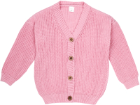 Кардиган детский Amarobaby Knit / AB-OD21-KNIT19/06-128 (розовый, р. 128) - 