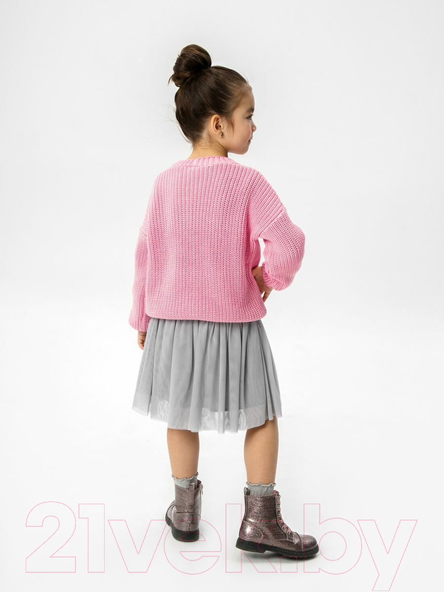 Кардиган детский Amarobaby Knit / AB-OD21-KNIT19/06-98 (розовый, р. 98) — фото 4