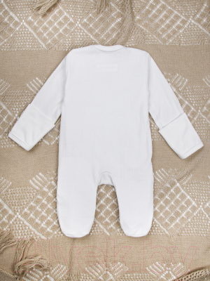 Комбинезон для малышей Amarobaby Fashion / AB-OD21-FS3/33-68 (молочный, р. 68)