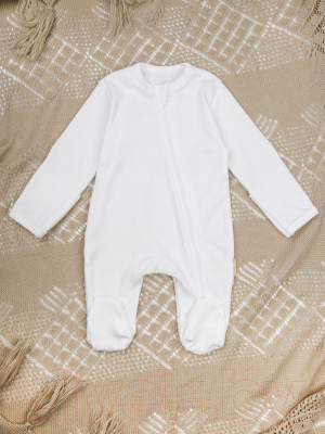 Комбинезон для малышей Amarobaby Fashion / AB-OD21-FS3/33-68 (молочный, р. 68)