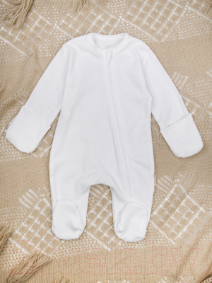 Комбинезон для малышей Amarobaby Fashion / AB-OD21-FS3/33-68 (молочный, р. 68)