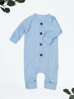 Комбинезон для малышей Amarobaby Fashion / AB-OD21-FS5/19-74 (голубой, р. 74)
