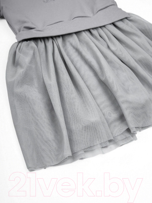 Платье детское Amarobaby Little Miss / AB-OD21-LM23/11-122 (серый, р. 122)