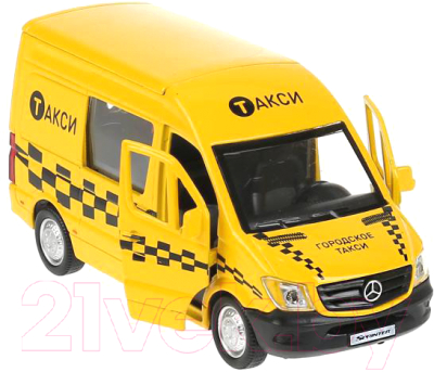 Автомобиль игрушечный Технопарк Mercedes-Benz Sprinter Такси / SPRINTERVAN-14TAX-YE