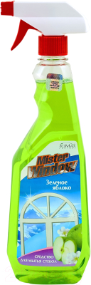 Изображение товара Средство для мытья стекол Mister Window Зеленое яблоко (750мл)