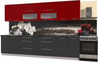 

Готовая кухня Интерлиния, Мила Пластик 3.2 В