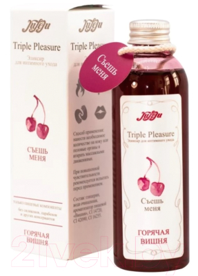 Эротическое массажное масло JuLeJu Эликсир Triple Pleasure Горячая вишня (130г)