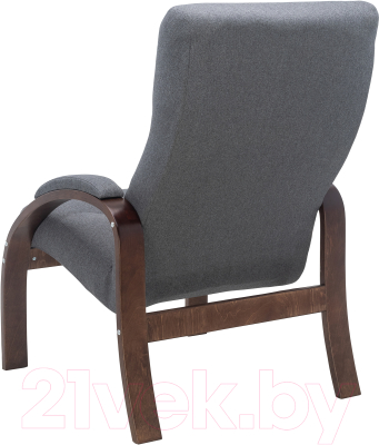Кресло мягкое Импэкс Leset Лион (орех текстура/Малмо 95)