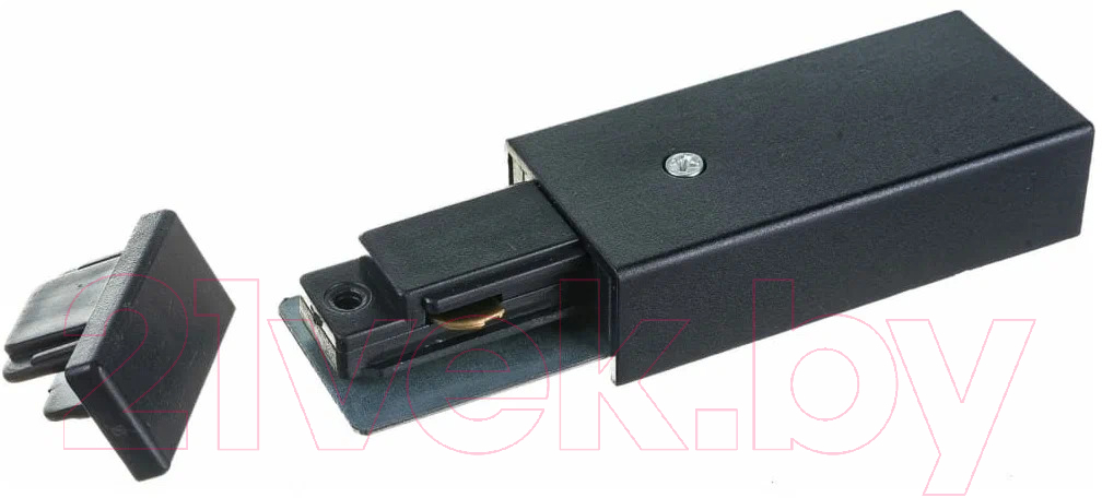 Коннектор для шинопровода Elektrostandard TRP-1-1-BK с заглушкой (черный) — фото 3