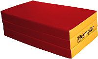 Гимнастический мат Kampfer №6 150x100x10см (красный/желтый) - 
