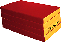 Гимнастический мат Kampfer №7 200x100x10см (красный/желтый) - 