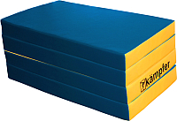 Гимнастический мат Kampfer №7 200x100x10см (синий/желтый) - 