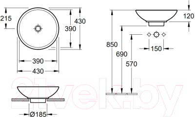 Умывальник Villeroy & Boch Loop & Friends 5144-01-R1