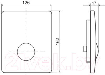 Кнопка для инсталляции Villeroy & Boch Viconnect 9219-44-68