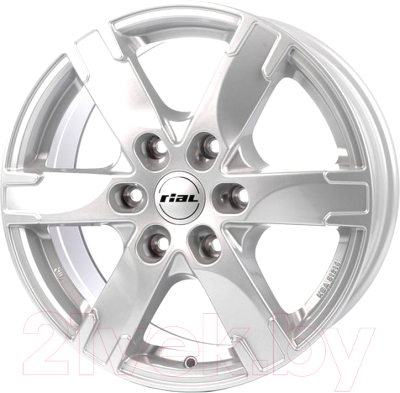 

Литой диск Alutec, Titan 16x7" 6x130мм DIA 84.1мм ET 55мм Polar Silver